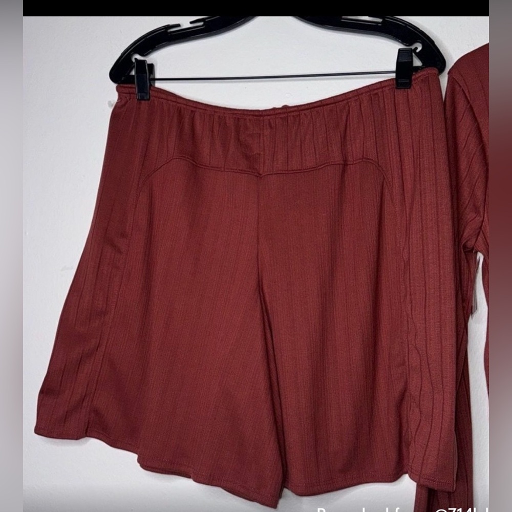 Free People Rust Short Set - Picture 7 of 8